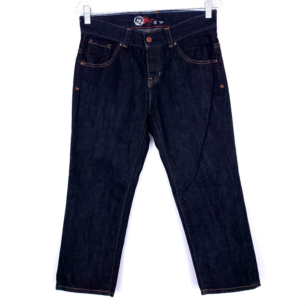 Gap Women Jean Button Fly Cropped Low Rise Size 2 (28x22)